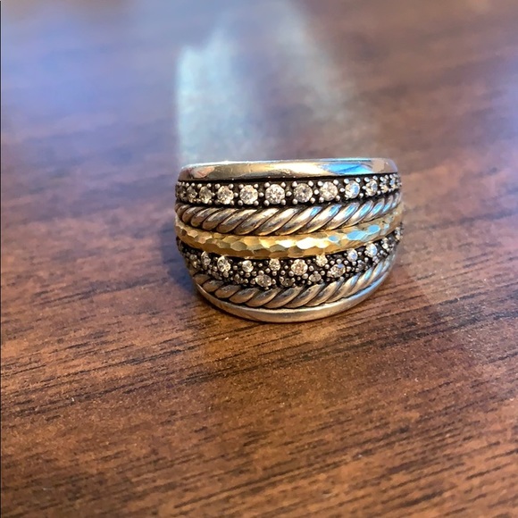 David Yurman Jewelry - David Yurman Midnight Melange Ring size 8